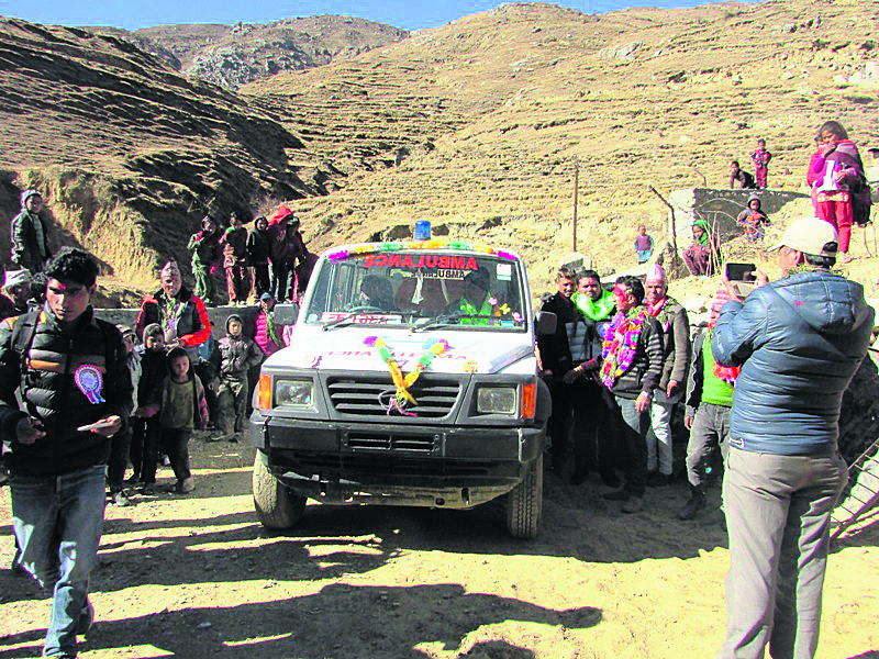 Locals of Jumla elated with the introduction of ambulance service